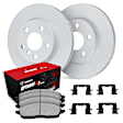 WJUH1-27046 Front Brake Disc and Pad Kit, Geomet Coated, Plain Surface, 330 mm, OE Replacement, R1 GEO-Carbon Rotors with Optimum OEp Pads Series
