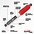 RS55393 Rear, Driver or Passenger Side Shock, RS5000 X Series