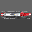 RS999287 Rear, Driver or Passenger Side Shock, 4WD, RS9000XL Series