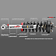 RS999935 Front, Driver Side Fully Loaded Strut, 4WD, Loaded QuickLIFT Series