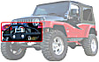 78510 Front Bumper, Black, with Stinger