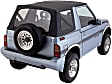 98715 Factory Replacement Series Soft Top - Without Frame (Requires Factory Frame) Black Denim
