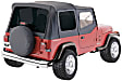 99415 Factory Replacement Series Soft Top - Without Frame (Requires Factory Frame) Black