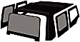 99415 Factory Replacement Series Soft Top - Without Frame (Requires Factory Frame) Black