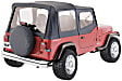99615 Factory Replacement Series Soft Top - Without Frame (Requires Factory Frame) Black Denim