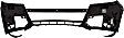 2017-2019 Audi Q7 - Front Primed Bumper Cover, Without Headlight Washer Holes