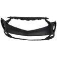 Front Primed Bumper Cover, For Models without Parking Aid Sensor, CAPA Certified