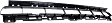 Front, Center Bumper Grille, Textured Black