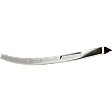 Front, Driver or Passenger Side, Lower Bumper Trim, Chrome