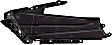 Passenger Side Grille Assembly, Textured Black, Grille Cover