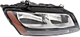 2009-2012 Audi Q5 - Passenger Side Headlight, with Bulb, Halogen, Clear Lens, Premium Model