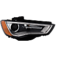 Passenger Side Headlight, without Bulb, HID/Xenon, Clear Lens