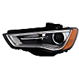 2015-2016 Audi A3 - Driver Side Headlight, without Bulb, HID/Xenon, Clear Lens