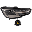 Passenger Side Headlight, without Bulb, HID/Xenon, Clear Lens
