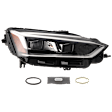 Passenger Side LED Headlight, With bulb(s)