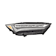 Passenger Side LED Headlight, With bulb(s), OE Replacement