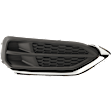 Front, Passenger Side Fog Light Cover, Textured Black, Base Model