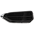 Front, Driver Side Fog Light Cover, Textured Black, Base Model