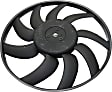 OE Replacement Radiator Fan Driver Side, Single fan