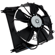 Radiator Fan, Driver Side, Fan Blade, Motor, and Shroud