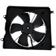 Radiator Fan, Driver Side, Fan Blade, Motor, and Shroud