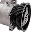 2013 Volkswagen Golf Highline TDI - A/C Compressor, Direct Drive Compressor; Pxe16; 5 + 5 Groove, With Clutch, 5-Groove Pulley, 2.5L