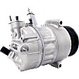 2013 Volkswagen Passat - A/C Compressor, 6 Groove; Direct Drive Compressor; Pxe16, With Clutch, 6-Groove Pulley, 3.6L 6Cyl