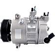 2013 Volkswagen Passat - A/C Compressor, 6 Groove; Direct Drive Compressor; Pxe16, With Clutch, 6-Groove Pulley, 3.6L 6Cyl