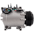 2006 Acura TSX - A/C Compressor, 7 Groove; Hs110R, With Clutch, 7-Groove Pulley, 2.4L 4Cyl