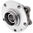 Front, Driver or Passenger Side Wheel Hub, With Bearing, 5 x 4.4 in. Bolt Pattern