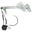 2000 Acura Integra - Sedan Front, Driver Side Power Window Regulator, With Motor