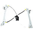 Front, Driver Side Power Window Regulator, Without Motor, Coupe