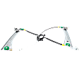 Front, Driver Side Power Window Regulator, Without Motor, Coupe