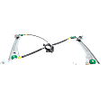 Convertible Front, Passenger Side Power Window Regulator, Without Motor