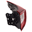 Passenger Side, Outer Tail Light, with Bulb, Halogen/LED Combo, Red Lens, 4 Cyl., 2.0L Engine, CAPA CERTIFIED