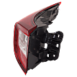 Driver Side, Outer Tail Light, with Bulb, Halogen/LED Combo, Red Lens, 4 Cyl., 2.0L Engine, CAPA CERTIFIED