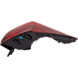 Passenger Side, Outer Tail Light, with Bulb, Halogen, Clear and Red Lens, Base Model, CAPA CERTIFIED