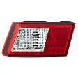 Passenger Side, Inner Tail Light, with Bulb, Halogen, Clear Lens