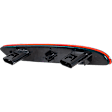 Rear, Passenger Side Bumper Reflector