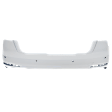 Rear Primed Bumper Cover, With Tow Hook Cover