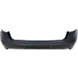 Rear Primed Bumper Cover, Wagon, For Models Without S-Line Package, With Parking Aid Sensor Holes