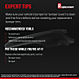 Rear Bumper Trim, Textured Black