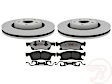 1455H780870E3 2-Wheel Set Front Brake Disc and Pad Kit, Plain Surface 350.01 mm Element3 Series, Includes (1) Brake Pad Set and (2) Brake Disc