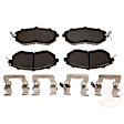 2013 Subaru Legacy - 2-Wheel Set Front Brake Disc and Pad Kit, Plain Surface, 293.37 mm, 2.5L 4Cyl, R-Line Series