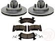 154CH56757R 2-Wheel Set Front Brake Disc and Pad Kit, Plain Surface 266.7 mm RWD R-Line Series, Includes (1) Brake Pad Set and (2) Brake Disc
