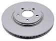 580184FZN Front, Driver or Passenger Side Brake Disc, Coated, Plain Surface, Vented, 5 Lugs, 296.16 mm, Element3 Series
