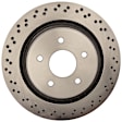 580386R Rear, Driver or Passenger Side Brake Disc, Plain Surface, Vented, 5 Lugs, 329.95 mm, R-Line Series