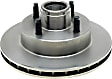 6036R Front, Driver or Passenger Side Brake Disc, Plain Surface, 4 Lugs, 236.22 mm, R-Line Series