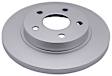 1995 Ford Taurus - Rear, Driver or Passenger Side Brake Disc, Coated, Plain Surface, Solid, 5 Lugs, 256.54 mm, Element3 Series