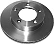 66438R Front, Driver or Passenger Side Brake Disc, Natural Finish, Plain Surface, Vented, 5 Lugs, 297.69 mm, R-Line Series